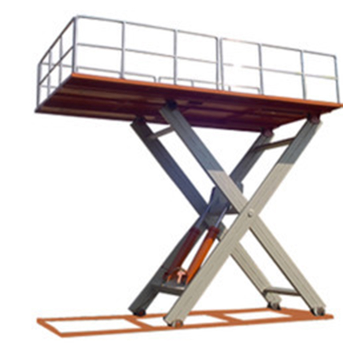 Mesa elevadora de carga de tijera hidráulica estacionaria de almacén personalizable OEM a la venta